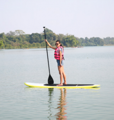 Stand Up Paddleboarding in Phewa Lake